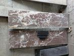Arduinen Schouwmantel, rode marmer, Huis en Inrichting, Haarden, Ophalen, Gebruikt, Vrijstaande haard, Overige soorten