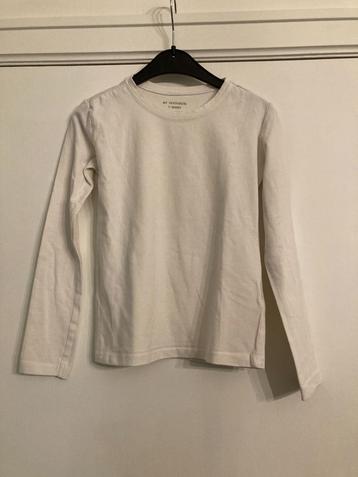 Witte longsleeve - Zeeman - maat 134/140 beschikbaar voor biedingen