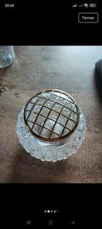 beau pique fleur verre laiton TB état, Ophalen of Verzenden