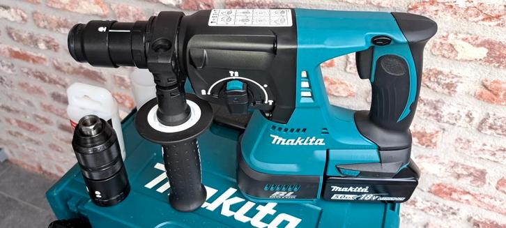 Makita DHR243T1J accu comb-boorhamer SDS+ 18V NIEUW!!!, Doe-het-zelf en Bouw, Gereedschap | Boormachines, Nieuw, Boor- en/of Breekhamer