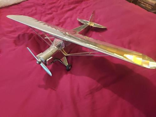 Groot, metalen vliegtuigmodel Piper PA-18 Super Cub, Hobby en Vrije tijd, Modelbouw | Vliegtuigen en Helikopters, Zo goed als nieuw