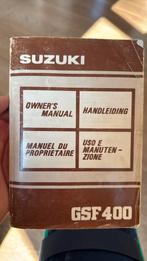 Manuel du propriétaire Suzuki GSF400 Bandit, Ophalen of Verzenden, Suzuki