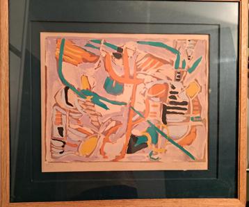 LANSKOY André "Compositie " 1953 kleurlitho  beschikbaar voor biedingen