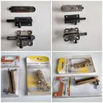 Lot de verrous /3 anciens en acier /2 laiton massif NEUF, Bricolage & Construction, Enlèvement ou Envoi, Comme neuf, Coulisse ou Verrou