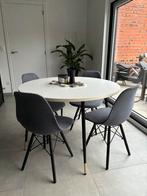 Eettafel met 4 stoelen, Huis en Inrichting, Ophalen, Zo goed als nieuw