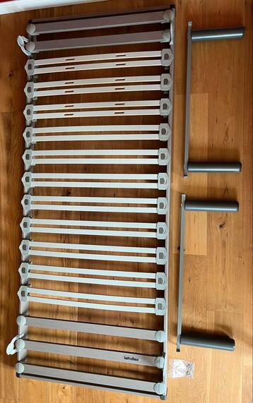 Lit simple grand format 90x220cm avec matelas Lattoflex, Enlèvement, Comme neuf