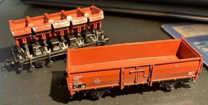 2987. 2 DB H0 Märklin-auto's., Hobby en Vrije tijd, Modeltreinen | H0, Gebruikt, Wagon, Märklin, Ophalen of Verzenden