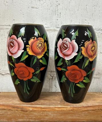 s/2 vazen Booms glas, rozen 1950s