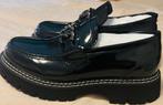 Nieuwe gelakte platformmocassin! 43, Ophalen, Zwart, Werkschoenen, MOCASSIN