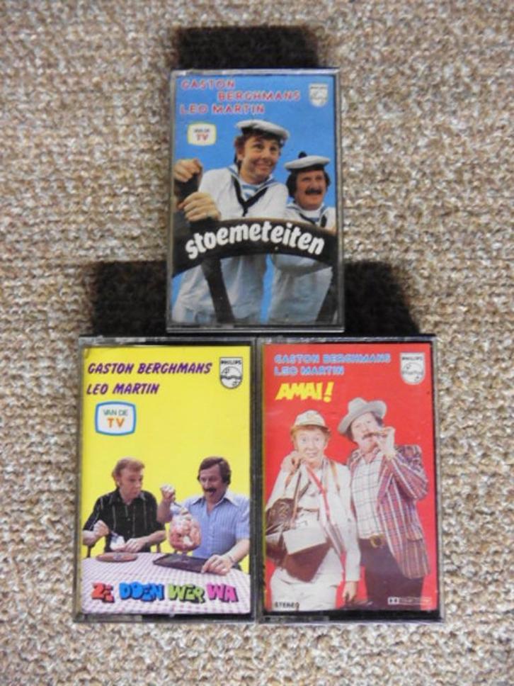 Gaston en Leo MC Pakket (3 stuks), Cd's en Dvd's, Cassettebandjes, Gebruikt, Voorbespeeld, Humor en Cabaret, 1 bandje, Ophalen of Verzenden