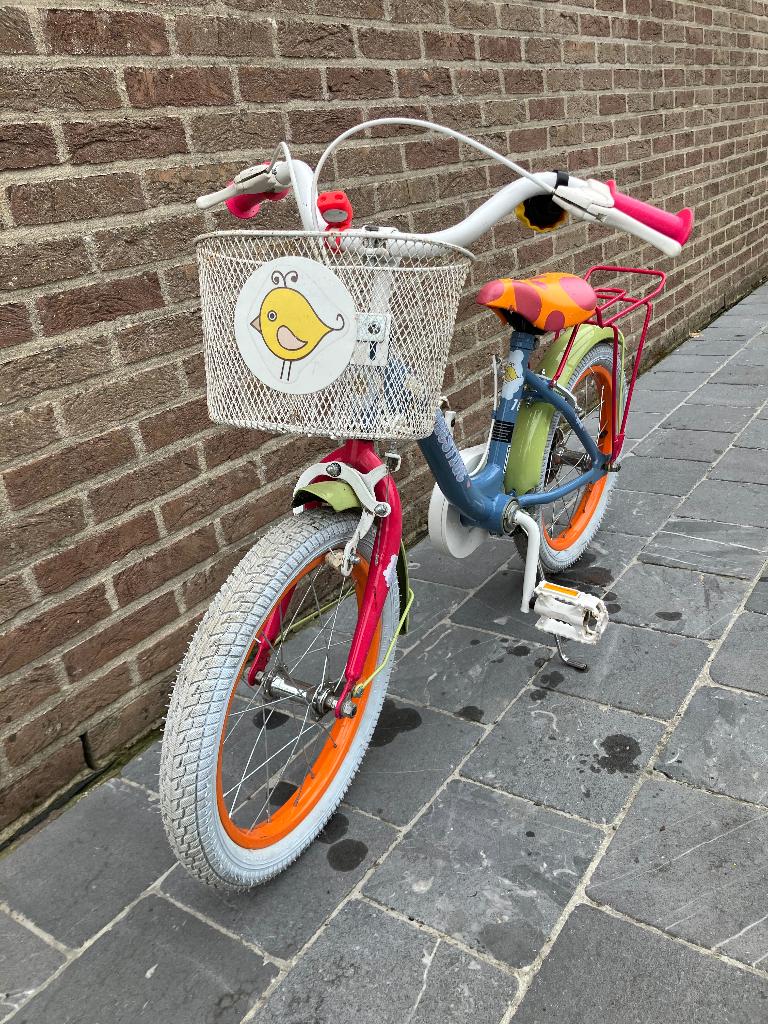 Kinderfiets, Fietsen en Brommers, Fietsen | Kinderfietsjes, Ophalen, Zo goed als nieuw, 16 tot 20 inch, Prestige