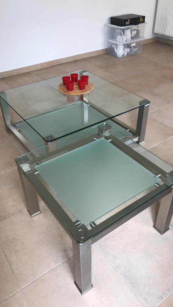Duo de tables basses au design unique, Maison & Meubles, Tables | Tables de salon, Utilisé, Moins de 50 cm, 50 à 100 cm, 50 à 100 cm