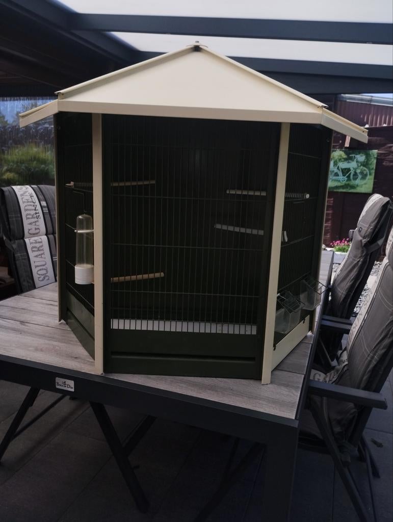 Mooie hangkooi zie foto's, Ophalen, Zo goed als nieuw, Metaal, Vogelkooi