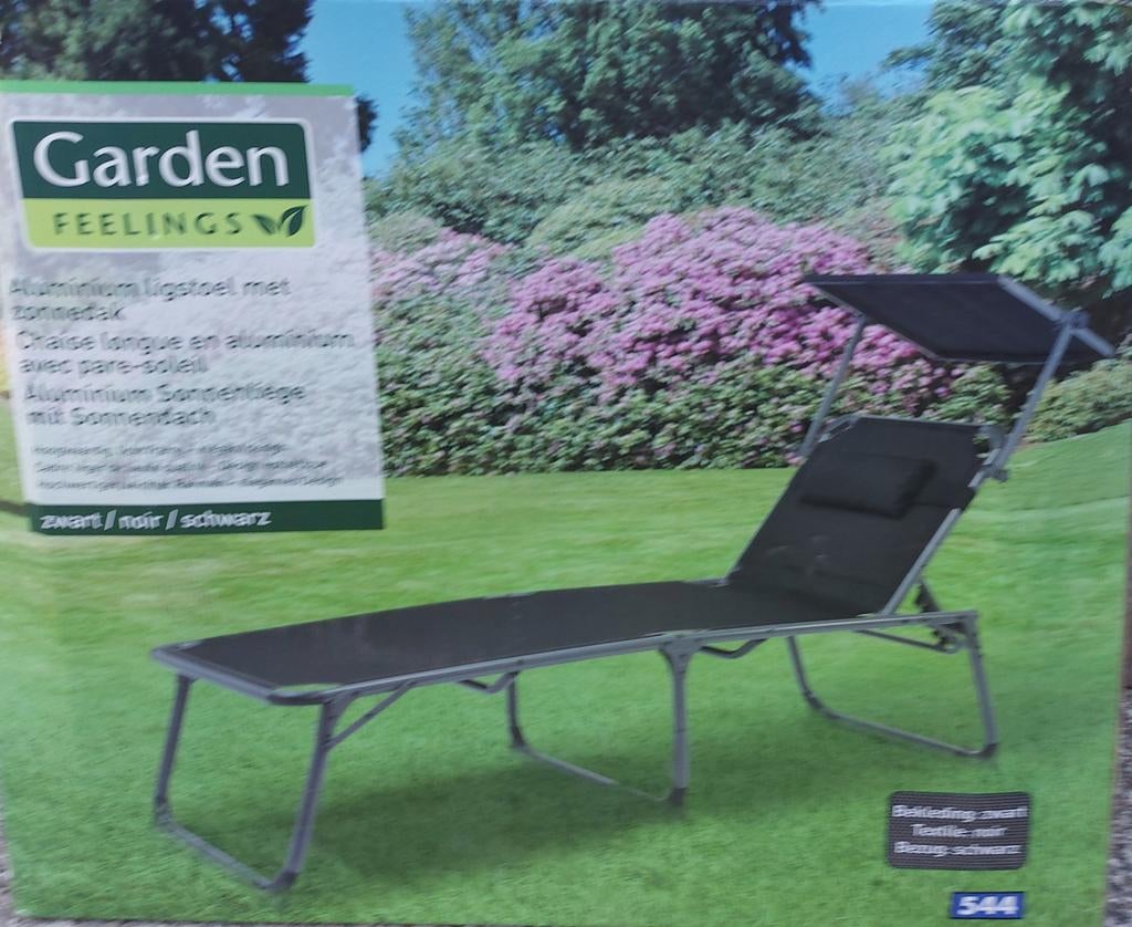 Chaise longue Garden Feelings avec toit ouvrant, Jardin & Terrasse, Chaises longues, Enlèvement