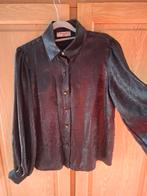 Neuf chemise manches boules S noir argent, Neuf, Enlèvement ou Envoi, Taille 36 (S), Charming girl