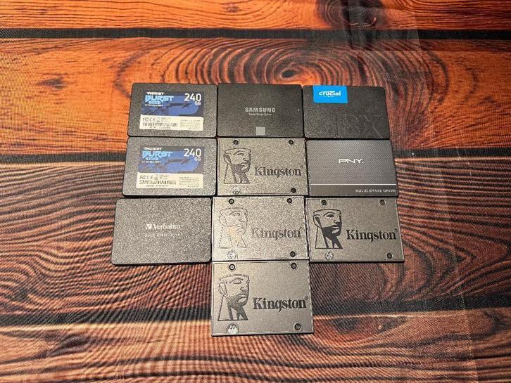 Diverse 2.5 SSD's verschillende grotes, Computers en Software, Harde schijven, Gebruikt, SSD, SATA, Ophalen