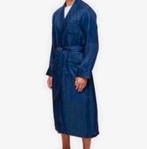 Derek Rose Luxe Badjas Dressing Gown Woburn Silk Satin Navy, Kleding | Heren, Ondergoed, Ophalen of Verzenden, Blauw, Badjas