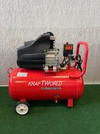 Nieuwe Kraftworld 50L 8 bar compressor, Doe-het-zelf en Bouw, Compressors, Ophalen, 6 tot 10 bar, Nieuw, 25 tot 100 liter