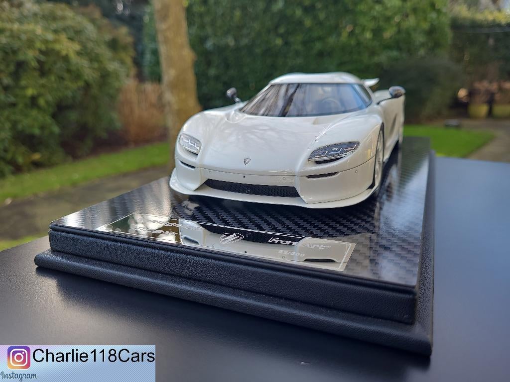 FrontiArt 1/18 Koenigsegg CC850 – Triple White, Hobby en Vrije tijd, Ophalen of Verzenden, Nieuw