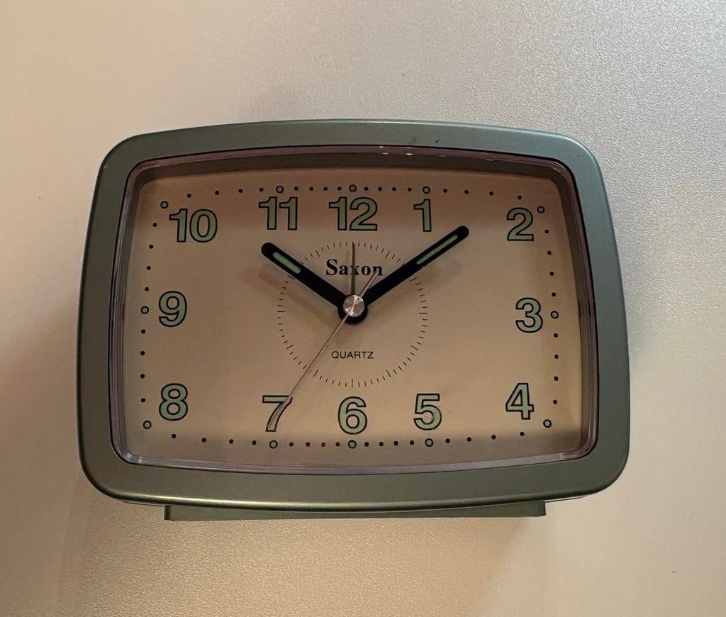 Wekker Saxon, Ophalen of Verzenden, Zo goed als nieuw, Analoog