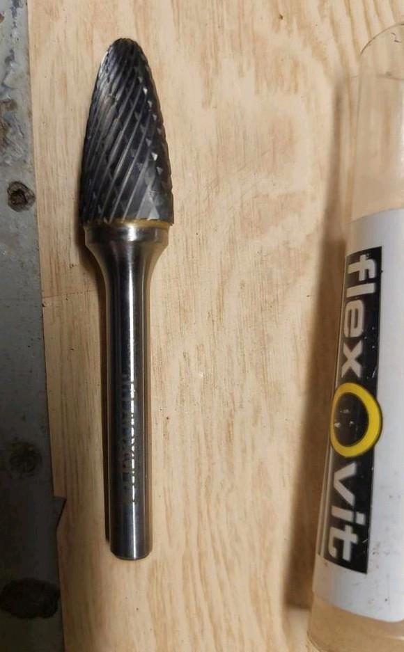 Fraise en carbure Flexovit 12,7x25 neuve, Bricolage & Construction, Outillage | Pièces de machine & Accessoires, Enlèvement ou Envoi