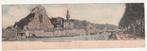 Vue panoramique citadelle Eglise Dinant 2 volets colorisée, Envoi, Affranchie, Namur
