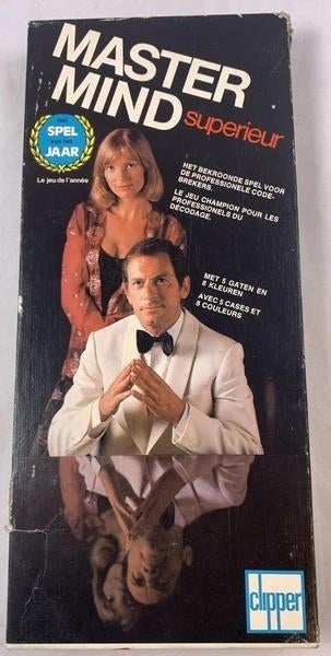 Clipper Mastermind Superieur Logica Vintage Spel Jaren 70, Een of twee spelers, Verzenden, Zo goed als nieuw, Clipper