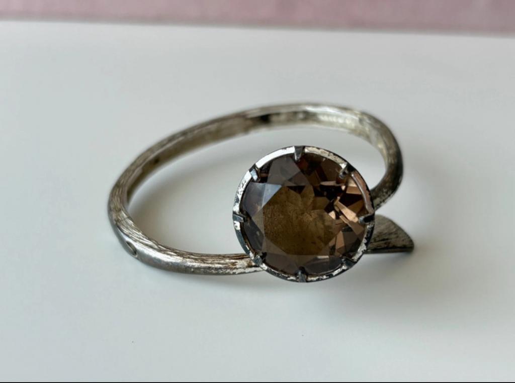 925 jeunesse gunthner vintage armband diamant, Ophalen of Verzenden, Zo goed als nieuw, Met bedels of kralen, Zilver