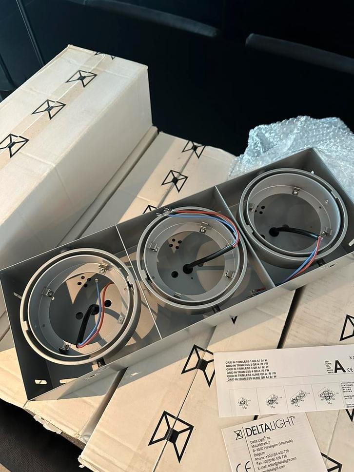 Kit d'éclairage encastré Deltalight : Grid in Trimless, Bricolage & Construction, Éclairage de chantier, Neuf, Enlèvement