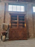 Eiken buffetkast/vitrinekast GRATIS LEVERING, Huis en Inrichting, Kasten | Buffetkasten, Ophalen, Met deur(en), 50 tot 75 cm, Flamant