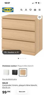 Commode 3 tiroirs IKEA, Maison & Meubles, Enlèvement, Comme neuf