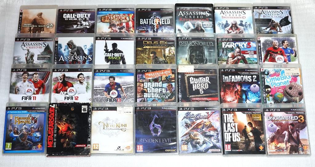 Lotje van 28 PS3 spelletjes, Enlèvement ou Envoi, 2 joueurs, Autres genres, Utilisé