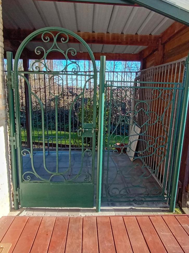 clôtures décoratives en fer forgé, Jardin & Terrasse, Clôtures de jardin, Utilisé, Clôture ornementale, Fer, Avec portail, Enlèvement