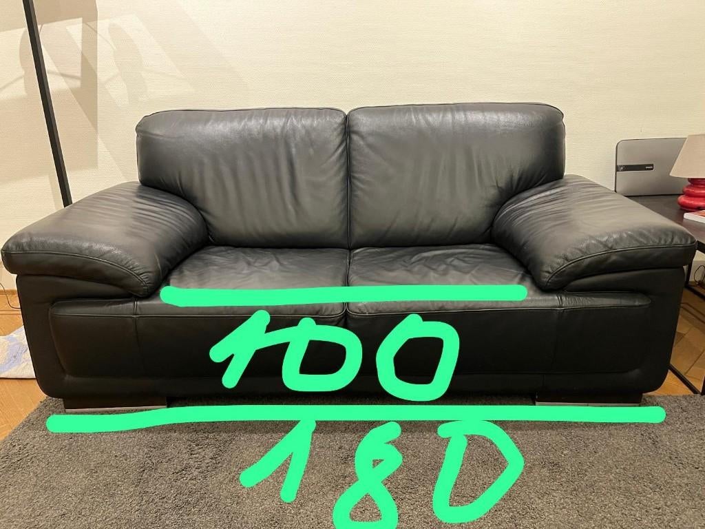 Sièges en cuir, Trois personnes, Enlèvement, Utilisé, Cuir