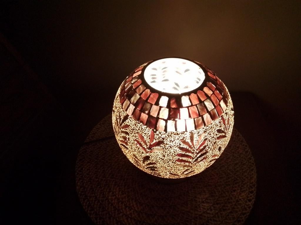 Mooie tafellamp  mozaïek, Ophalen of Verzenden