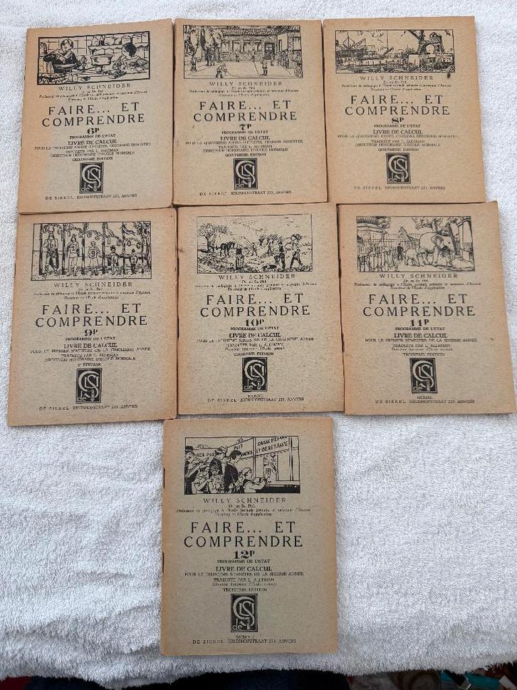 SCHOOL: „DOE... EN BEGRIJP” -Schneider - De Sikkel, lot, Antiek en Kunst, Antiek | Schoolplaten, Geschiedenis, Verzenden