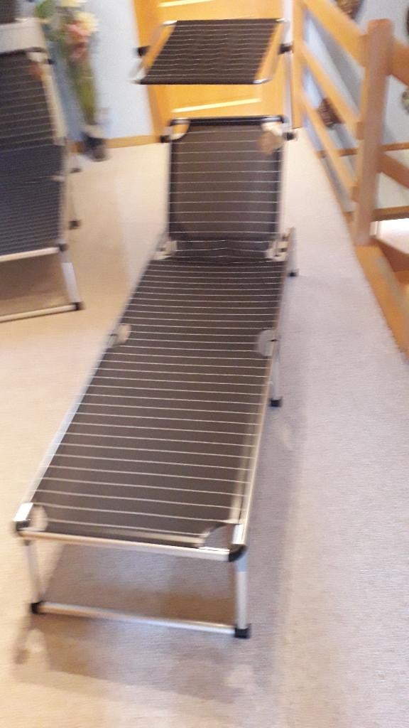 chaise longue bain de soleil, Jardin & Terrasse, Enlèvement, Comme neuf, Aluminium, Mobile