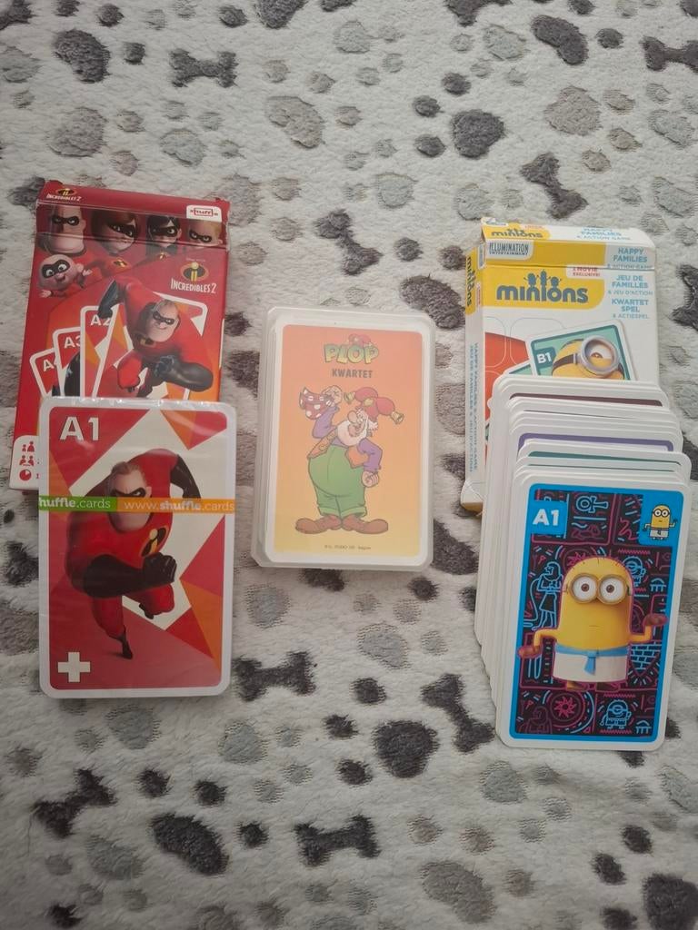 Kwartetten plop minions incredibels, Ophalen of Verzenden, Kwartet(ten)