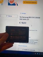12 x Samsung 860 EVO 2,5" SATA SSD van 250 GB, Computers en Software, Harde schijven, Intern, Refurbished, Ophalen of Verzenden