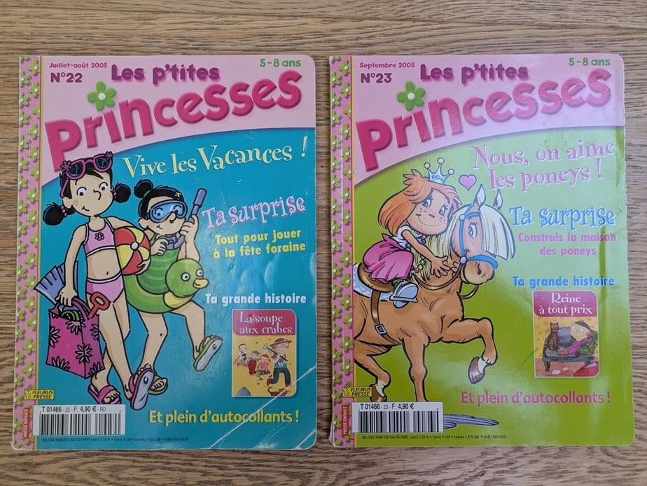 magazines fille 5-8 ans: P'tites princesses, Enlèvement, Utilisé, Fille