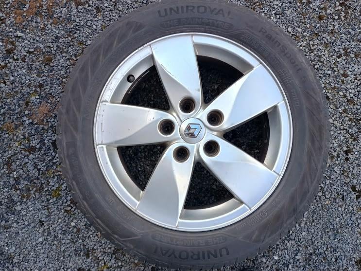 Pneus été (4) sur jantes - 205*55*16 - 91v, Ophalen, Gebruikt, 16 inch, 205 mm