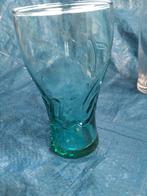 mooi groot blauw/groen coca cola glas, Verzamelen, Ophalen of Verzenden