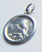 Pendentif / Médaille d'ange assis de 15 mm, en argent massif, Neuf, Enlèvement ou Envoi, Autres représentations, Argent