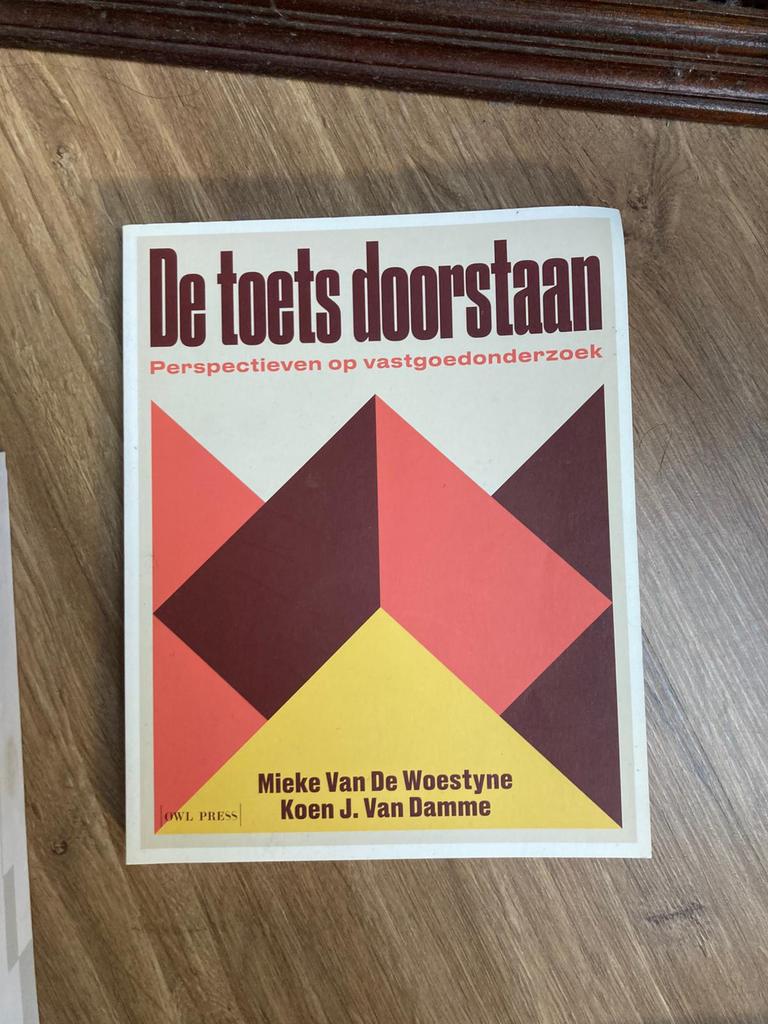 De toets doorstaan – Vastgoedonderzoek (studieboek), Boeken, Studieboeken en Cursussen, Ophalen of Verzenden, Zo goed als nieuw