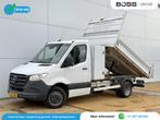 Mercedes-Benz Sprinter 514 2.2 CDI Automaat Kipper Dubbelluc, Auto's, Gebruikt, Zwart, 4 cilinders, Wit