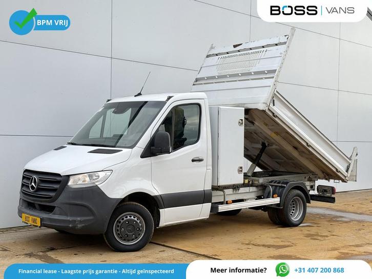 Mercedes-Benz Sprinter 514 2.2 CDI Automaat Kipper Dubbelluc, Auto's, Bestelwagens en Lichte vracht, Bedrijf, Te koop, ABS, Achteruitrijcamera