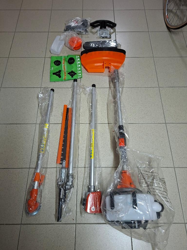 NIEUWE BOSMAAIER & kettingzaag op benzinemotor, Jardin & Terrasse, Débroussailleuses, Enlèvement, Neuf, Essence