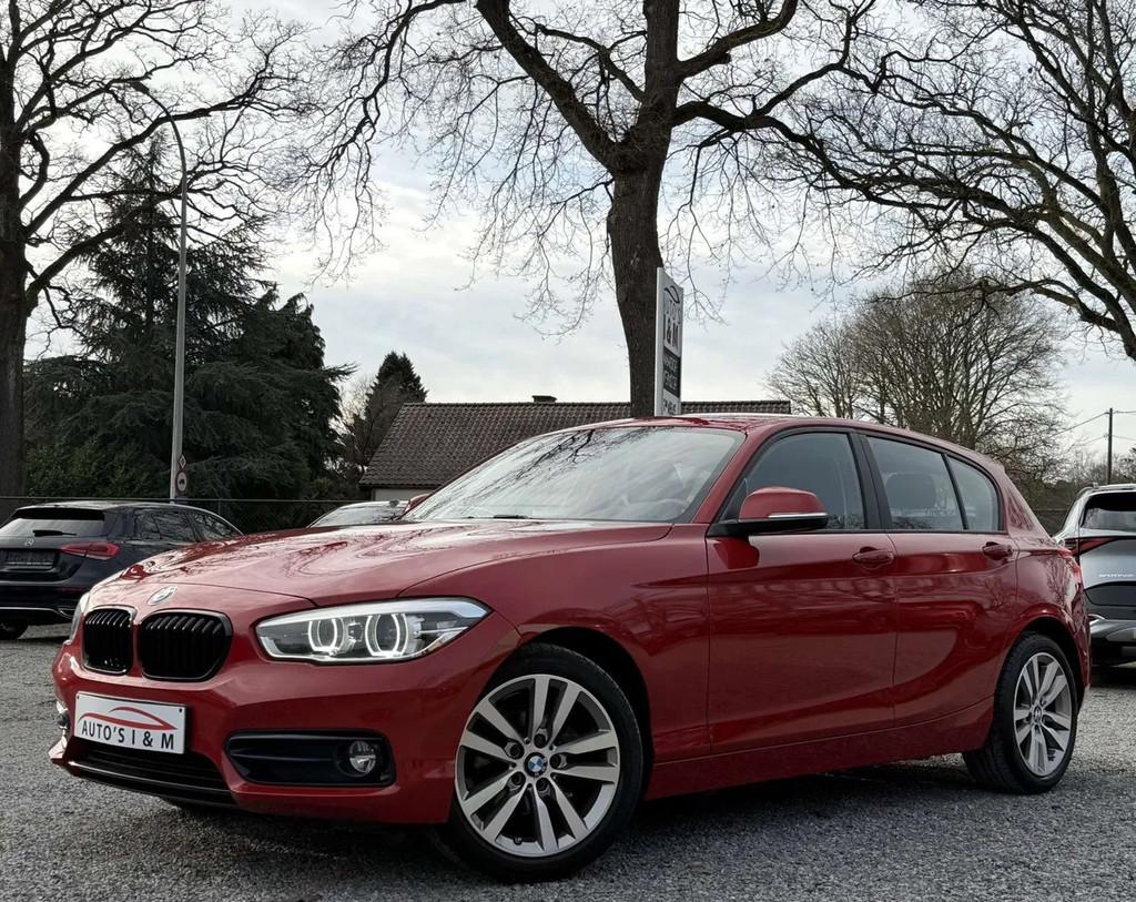 BMW 1 Serie 116 i Sport line 2019 Led Zetelverw. CruiseC. Ga, Gebruikt, USB, 5 deurs, 80 kW