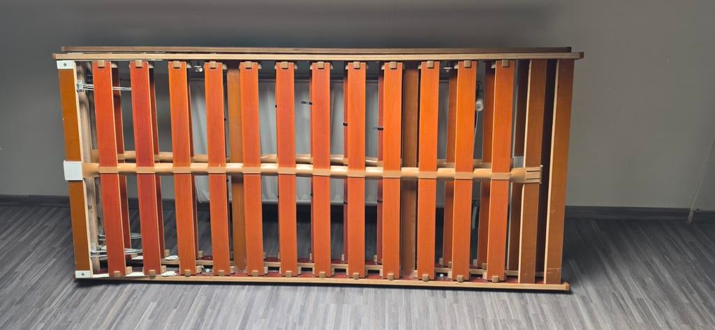 Lattenbodem 90x200 verstelbaar twee stuks, 90 cm, Comme neuf, Enlèvement, Sommier