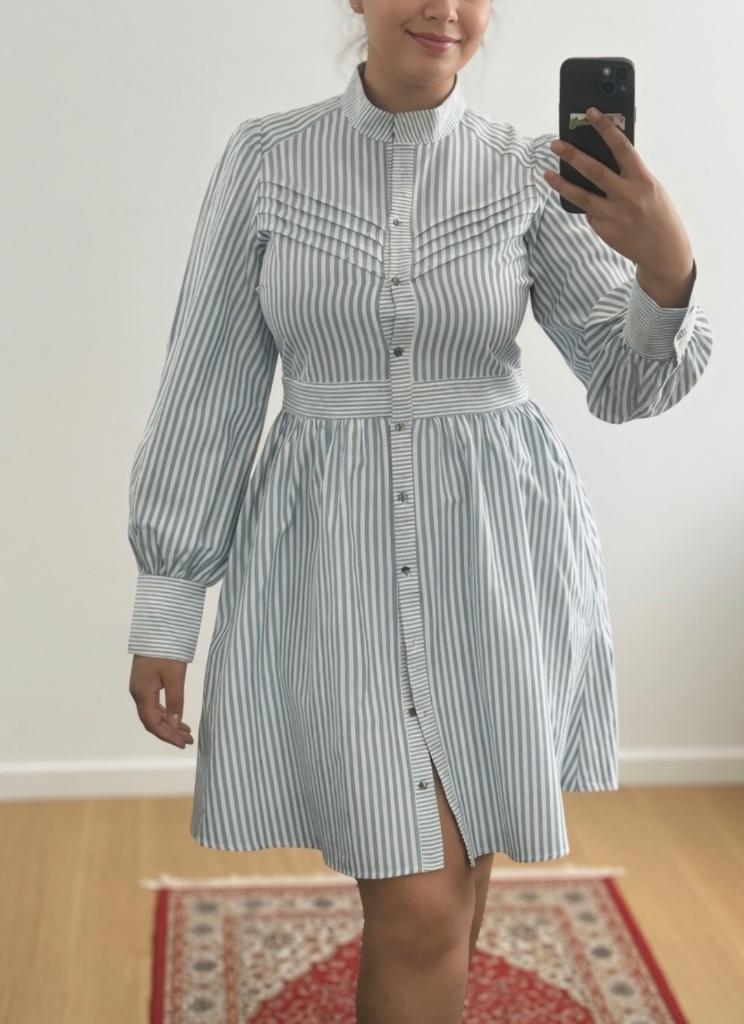 YAS blauw-wit gestreepte hemdjurk NIEUW met label, Kleding | Dames, Jurken, Maat 38/40 (M), Blauw, Yas, Nieuw